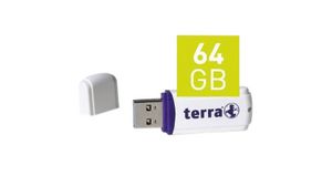 USB-sticka, USThree, 64GB, USB 3.0, Vit