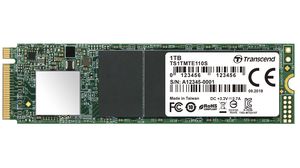 SSD-levy, 110S, M.2 2280, 1TB, PCIe 3.0 x4 / NVMe