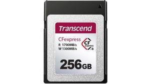 Karta pamięci, CFexpress (CFX), 256GB, 1.7GB/s, 1.3GB/s, Czarny
