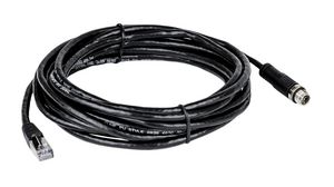 Cable, M12 Plug - RJ45 Plug, A-Coded, IP67, 5m