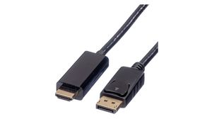 Kabel wideo, Złącze DisplayPort, męskie - Wtyk HDMI, 3840 x 2160, 2m