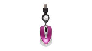 Mouse Go Mini Travel 1000dpi Optical Ambidextrous Pink