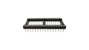 2.54mm Pitch 20 Way, Through Hole Turned Pin IC Dip Socket, 3A