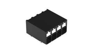 Wire-To-Board Terminal Block, THT, 3.5mm Pitch, Right Angle, Push-In, 4 Poles