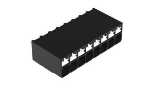 Wire-To-Board Terminal Block, THT, 3.5mm Pitch, Right Angle, Push-In, 8 Poles