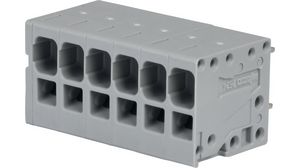 Wire-To-Board Terminal Block, THT, 5mm Pitch, Straight, Push-In, 6 Poles