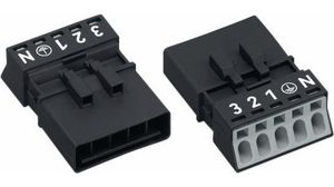 Zaciski oświetleniowe, 0.25 ... 1.5mm?, 250V, 5 Ilość biegunów