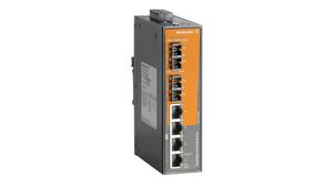 PoE Switch, RJ45 Ports 4, Fibre Ports 2SC, 100Mbps, Unmanaged