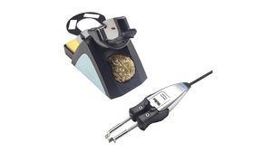 Micro Desoldering Tweezer with Safety Rest and Soldering Tips, 24V, 150W, ESD-Safe, Silver