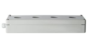 Housing with Cable Gland 366x150x55mm IP65 Grey 109 Series