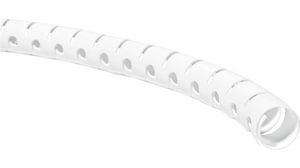 Spiral Sleeve with Tool, 16mm, Polypropylene, White, 2m