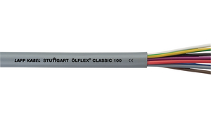 Multicore Cable, YY Unshielded, PVC, 4x 0.5mm², 50m, Grey