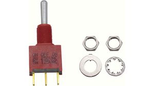 Miniature Toggle Switch ON-OFF-ON 2 A / 5 A 1CO IP67