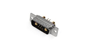 D-Sub Connector, Straight, Plug, 7W2, Signal Contacts - 5, Special Contacts - 2