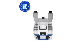 Szerszámos bőrönd 303x400x400mm Polipropilén (PP) Kék/fehér