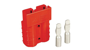 Battery Connector Kit, Genderless, Red, 50A, Poles - 2