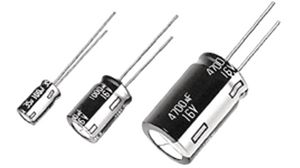 Radial Electrolytic Capacitor, 2200uF, 1.39mA, 63V, 1.61A
