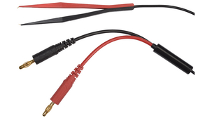 Kelvin Test Lead Gold-Plated 1m Black, Red