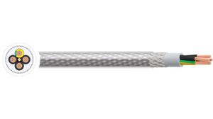 Mehradriges Kabel, SY-Stahlblende, PVC, 4x 0.5mm², 50m, Grau