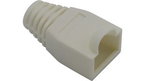 Bøjebeskyttelse RJ PVC, 6,5 mm, Hvid