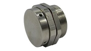 Pressure Compensating Plug M32 32.5mm IP66 / IP68 Brass Silver