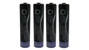 Rechargeable Battery, Ni-MH, AAA, 1.2V, 700mAh, Pack of 4 pieces