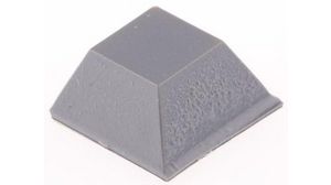 Tapered Square PUR Self Adhesive Feet, 12.7mm diameter 12.7mm width x 12.7mm length x 5.8mm height