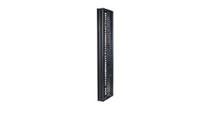 Cable Organizer, Double-Sided with Doors, 152 x 572mm x 2.13m, Black