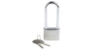 ABUS 64TI Key Weatherproof Titalium Weatherproof Padlock, 8mm Shackle, 50mm Body