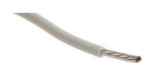 EcoWire Series White 0.52 mm² Hook Up Wire, 20 AWG, 10/0.25 mm, 305m, MPPE Insulation