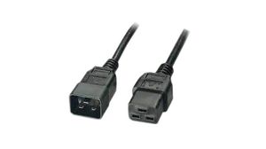 IEC Device Cable IEC 60320 C20 - IEC 60320 C19 2m Black
