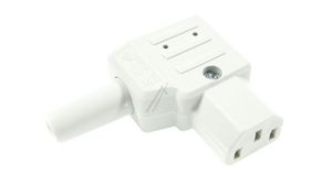 Power Entry Connector, Socket, Right Angle, C13, 10A