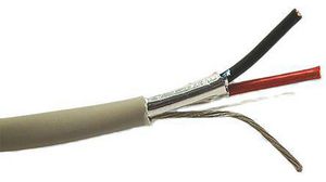 Belden Control Cable, 2 Cores, 0.33 mm², Screened, 100m, Grey Flame Retardant Non-Corrosive (FRNC) Sheath, 22 AWG