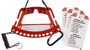 Safety Lock & Tag Carrier, Red