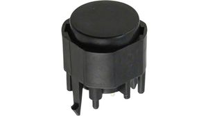 Pushbutton Switch OFF-(ON) 1NO SMD Black