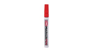 Marker Pen, Red, Permanent, Fine, 1pcs