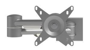 Justerbar Viewmate-arm för montering på verktygskena 15kg 75x75 / 100x100 Silver