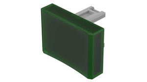 Switch Lens Rectangular Green Transparent Plastic EAO 31 Series