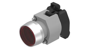 Pushbutton Switch Actuator, Red Lens Latching Function Raised Pushbutton Grey IP65 EAO 04 Series