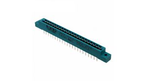 Card Edge Connector, Socket, Straight, Contacts - 2, Rows - 2
