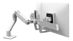 Podwójne ramię na monitor LCD do montażu biurkowego, 32", 100x100 / 75x75, 15.9kg, biały