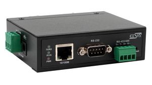 Server pro sériové zařízení, 100Mbps, Serial Ports - 1, RS232 / RS422 / RS485 Euro Type C (CEE 7/16) Plug
