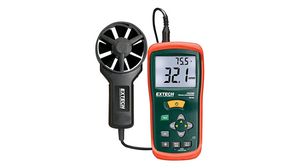 Thermo-Anemometer, 0.4 ... 30m/s, -10 ... 60°C
