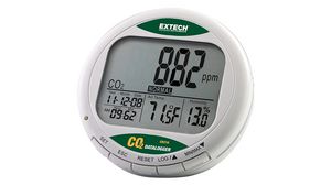 Indoor CO2 Meter and Data Logger, 0 ... 9999ppm, -10 ... 60°C