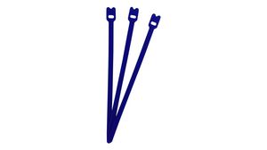 Hook and Loop Cable Tie 200 x 7mm Fabric / Polyamide Blue
