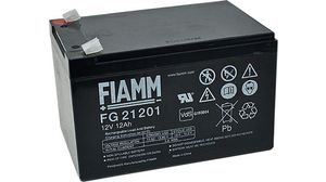 12FGH65, Fiamm Batterie rechargeable, Plomb-Acide, 12V, 18Ah, Borne à vis,  M5