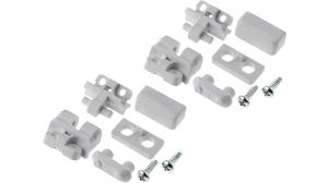 Grey Plastic Hinges (2 pcs), Incl. mounting screws