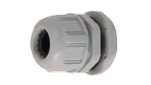 GWconnect Plastic Cable Gland with Gasket and Nut Pg21 Thread Grey RAL 7001