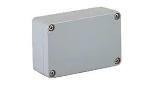 GWconnect Enclosure Die-cast Aluminum S-8100 Seriesout External Mounting Flanges 98 x 64 x 35mm Grey RAL 7001