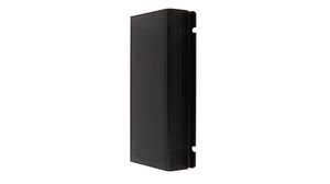 Enclosure with Integrated Flanges, Extruded Aluminium, 160x98x27mm, Black Anodized, IP54